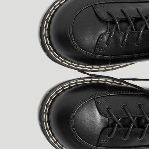 Genuine black real leather Barefoot boots women, ankle high leather boots, lacing ankle moccasins boots, barefoot shoes custom made