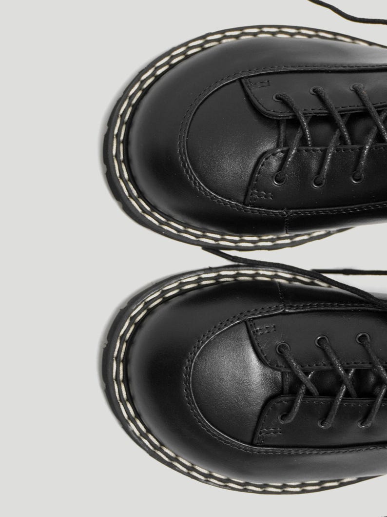 Genuine black real leather Barefoot boots women, ankle high leather boots, lacing ankle moccasins boots, barefoot shoes custom made