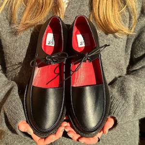 Vegan leather Mary Jane shoes, exo leather dress slip on shoes women, Vegan leather loafers women, custom made shoes