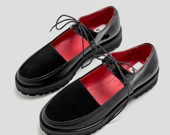 Zapatos de mujer Mary Jane de cuero negro con suela gruesa, zapatos de verano, bailarinas, zapatos minimalistas, zapatos planos, zapatos bohemios, bailarinas planas