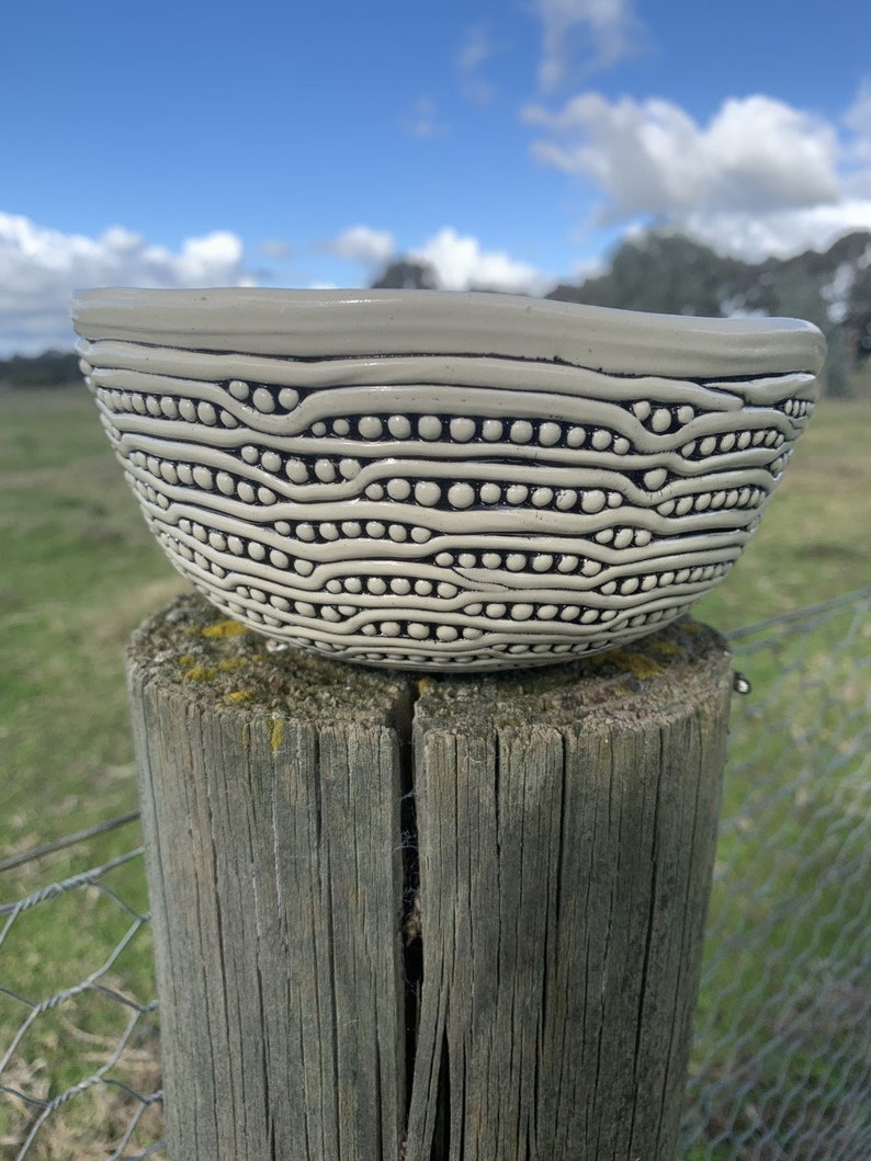 Balls and Lines Bowl Whitsunday Blue image 2