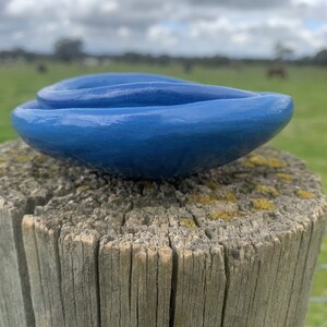 Set of 3 Dishes Trinket Dip Condiment Bowls Whitsunday Blue image 5