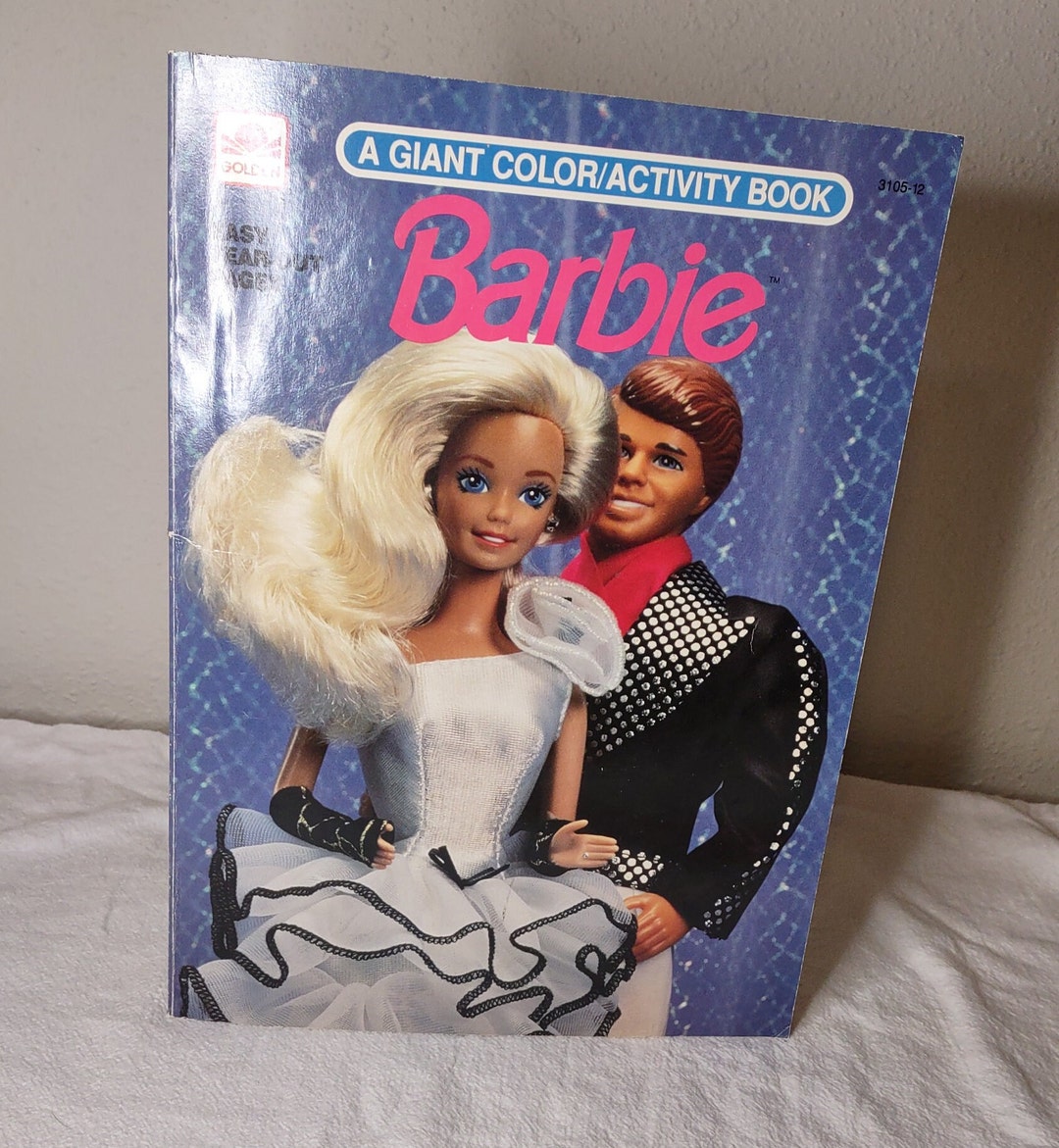 Vintage Coloring Books, Barbie Coloring and Activity Book, Golden Books ...