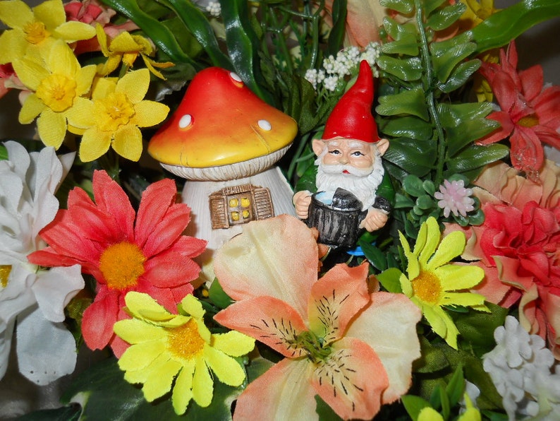 Gnome Flower Arrangement