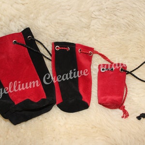 Soft leather coin pouch, coin purse, costume pouch accesory