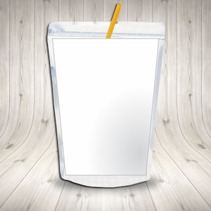 Juice pouch templates