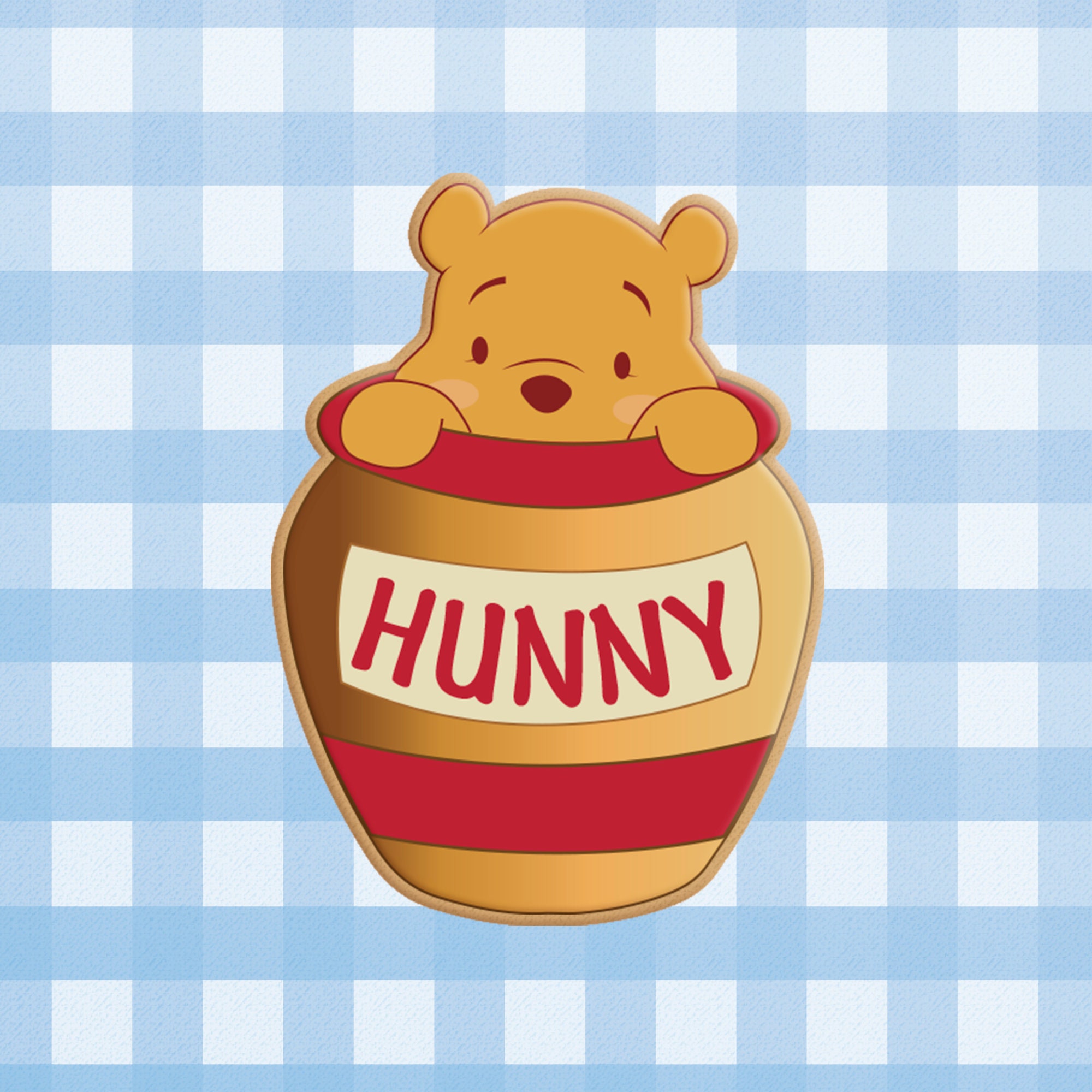 Honey Pot Peek A Boo Winnie The Pooh Bear Cookie Cutter Also Etsy 