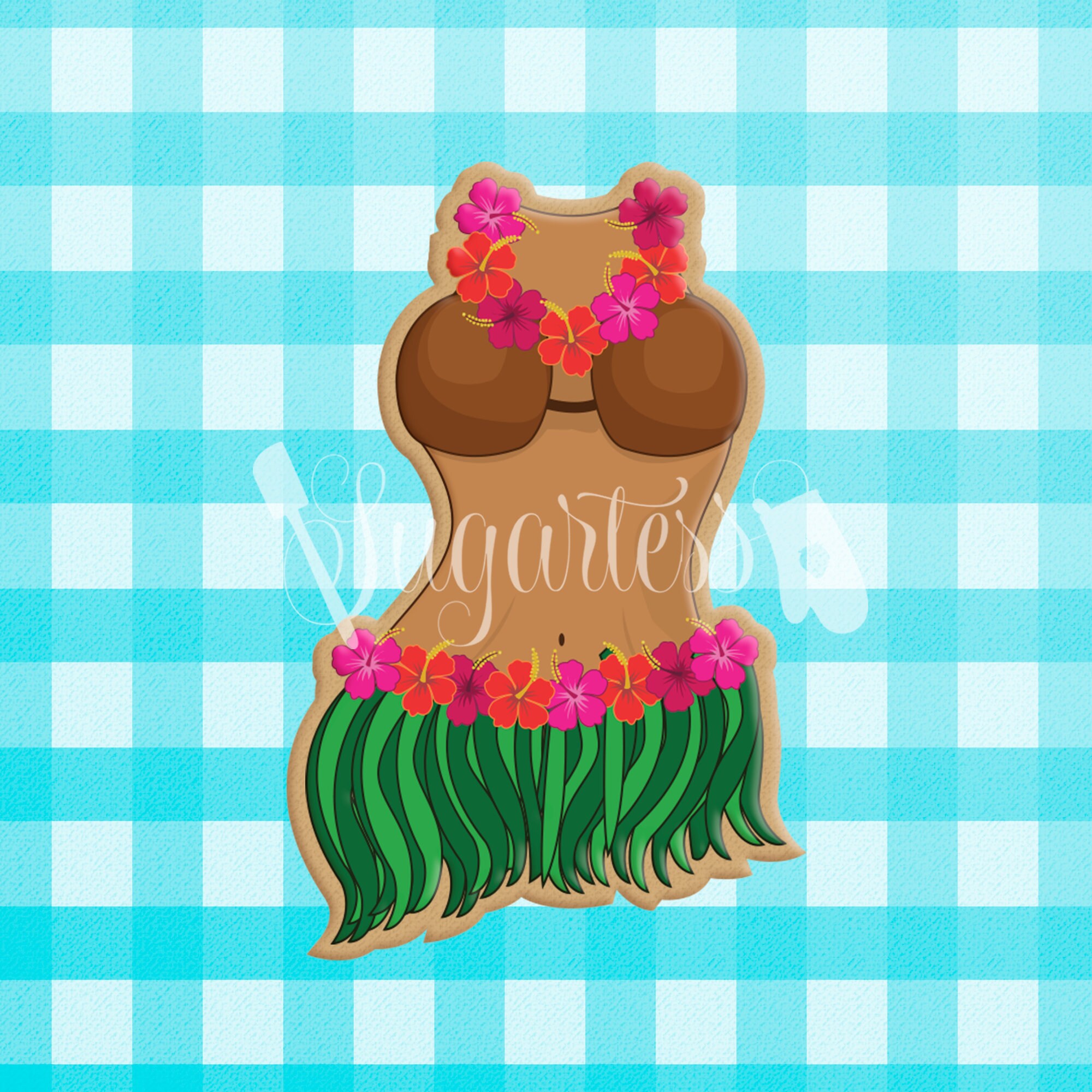 Hawaiian Luau Party Hula Girl Body With Coconut Bikini Top and Etsy