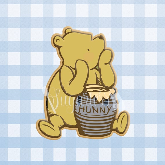 Classic Winnie the Pooh Bear and Honey Pot 1 Cookie Cutter Etsy