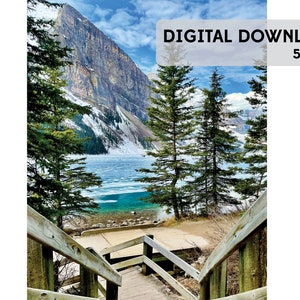 Lake Louise | Mountain Photography | Travel Photography | Digital Download | Canada Photography | Banff National Park | Wall Art