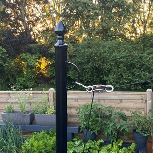 Black washing line pole store