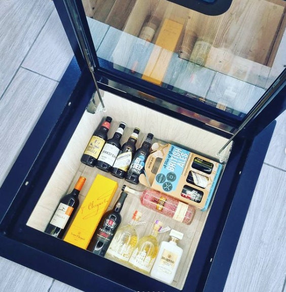 Hinged Glass Floor Wine Cellar Display Unit Wine Storage Trap Etsy Canada
