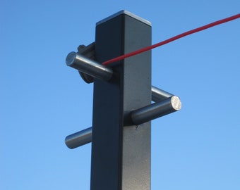 Heavy duty metal modern design washing line post / Steel clothes line pole