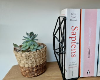 Modern Bookends Minimal Retro vintage MidCentury Modern Abstract Geometric ANY COLOUR to match your decor