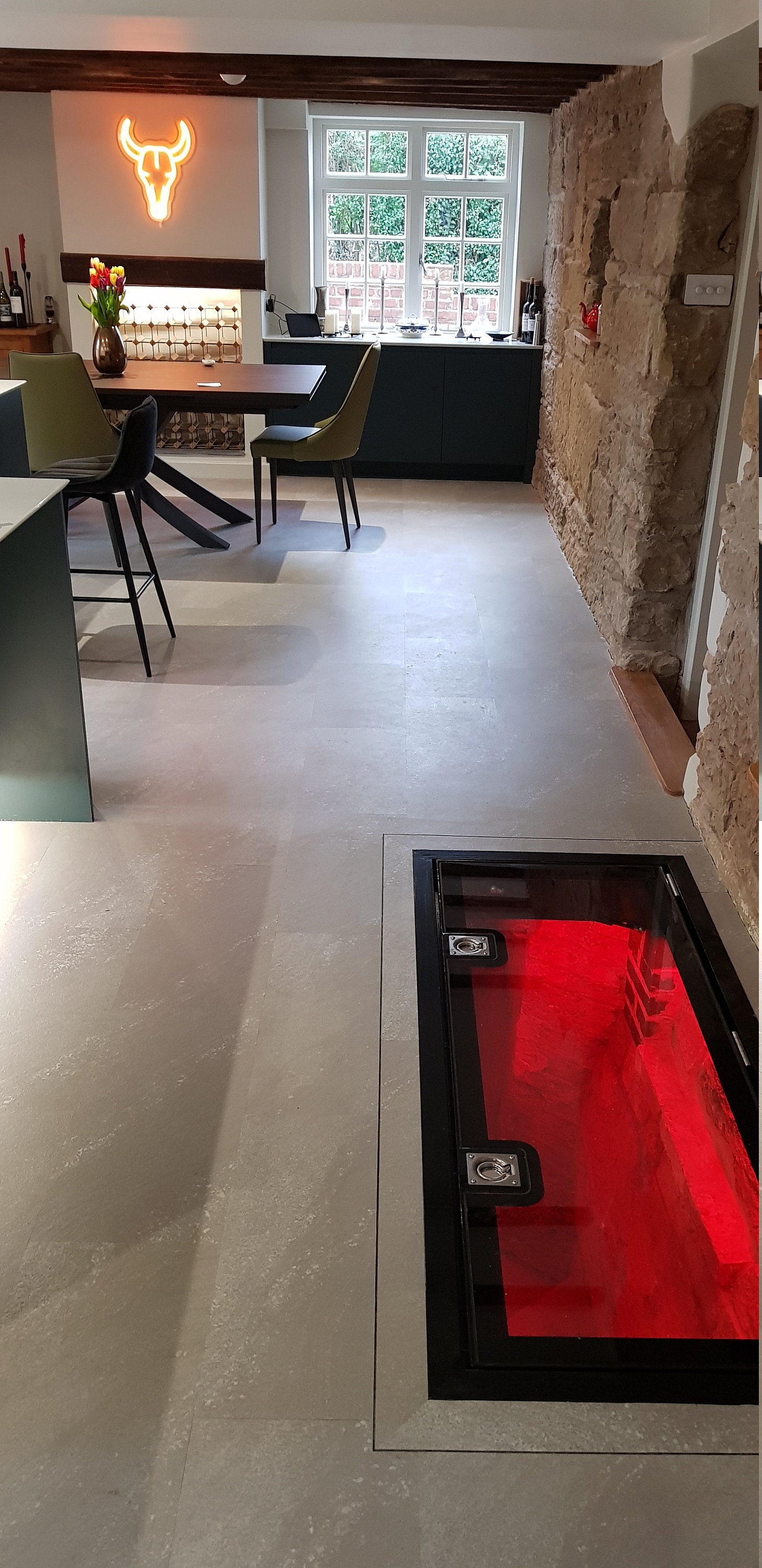 Hinged Glass Floor Wine Cellar Display Unit Wine Storage Trap Etsy UK