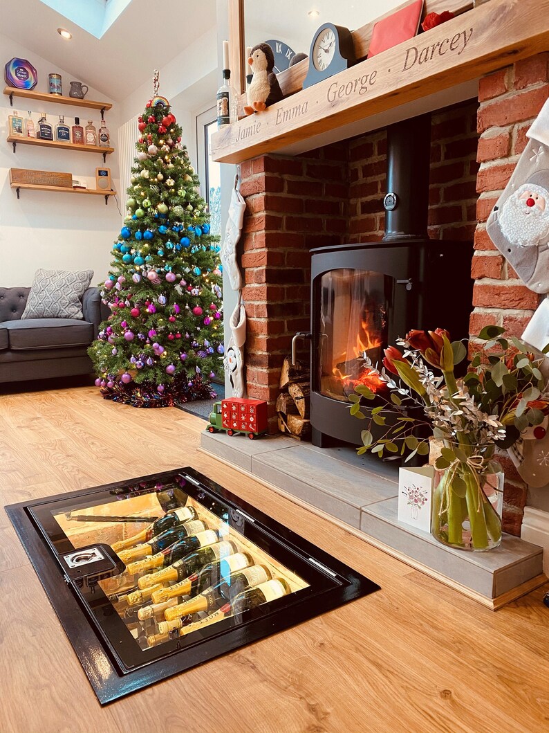 Hinged Glass Floor Wine Cellar Display Unit Wine Storage Trap Etsy UK