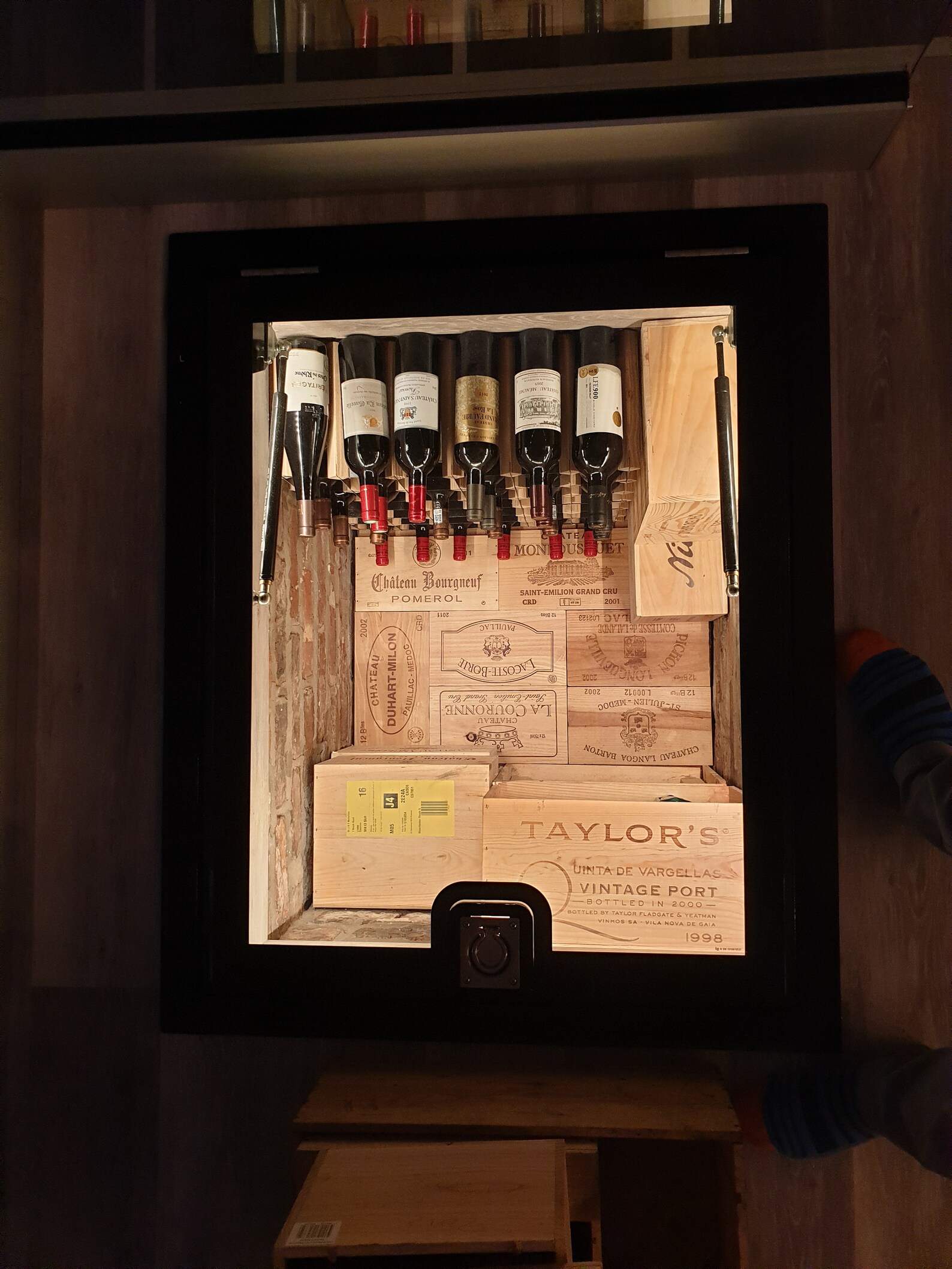 Hinged Glass Floor Wine Cellar Display Unit Wine Storage Trap Etsy UK