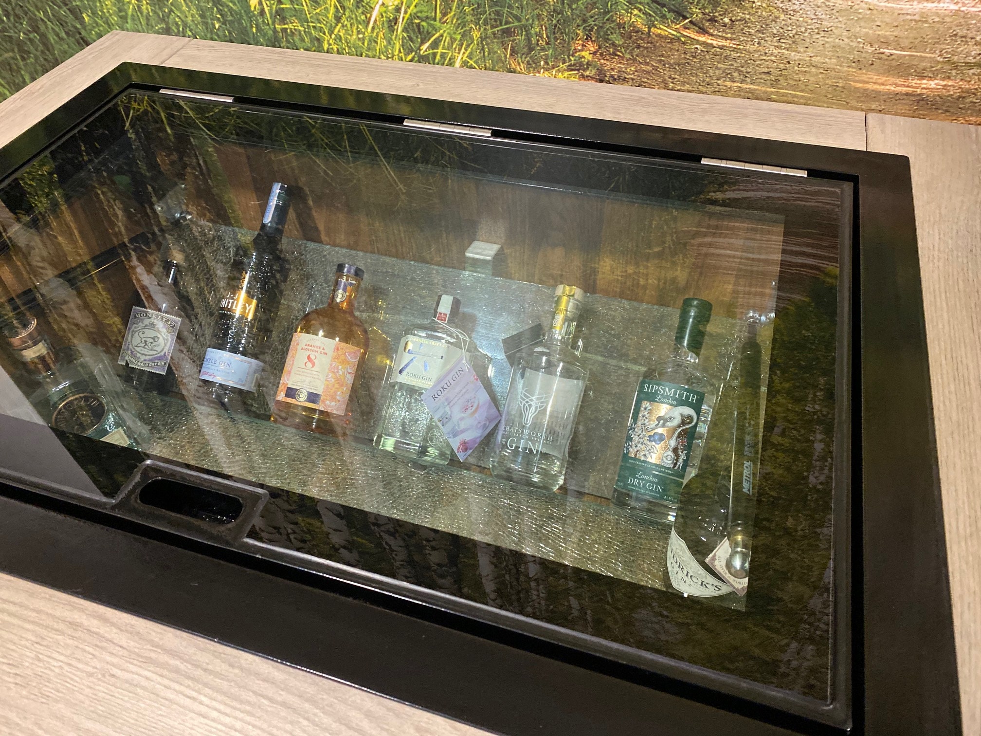 Hinged Glass Floor Wine Cellar Display Unit Wine Storage Trap Etsy