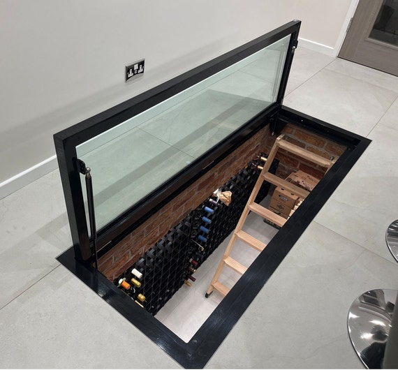 Hinged Glass Floor Wine Cellar Display Unit Wine Storage Trap - Etsy