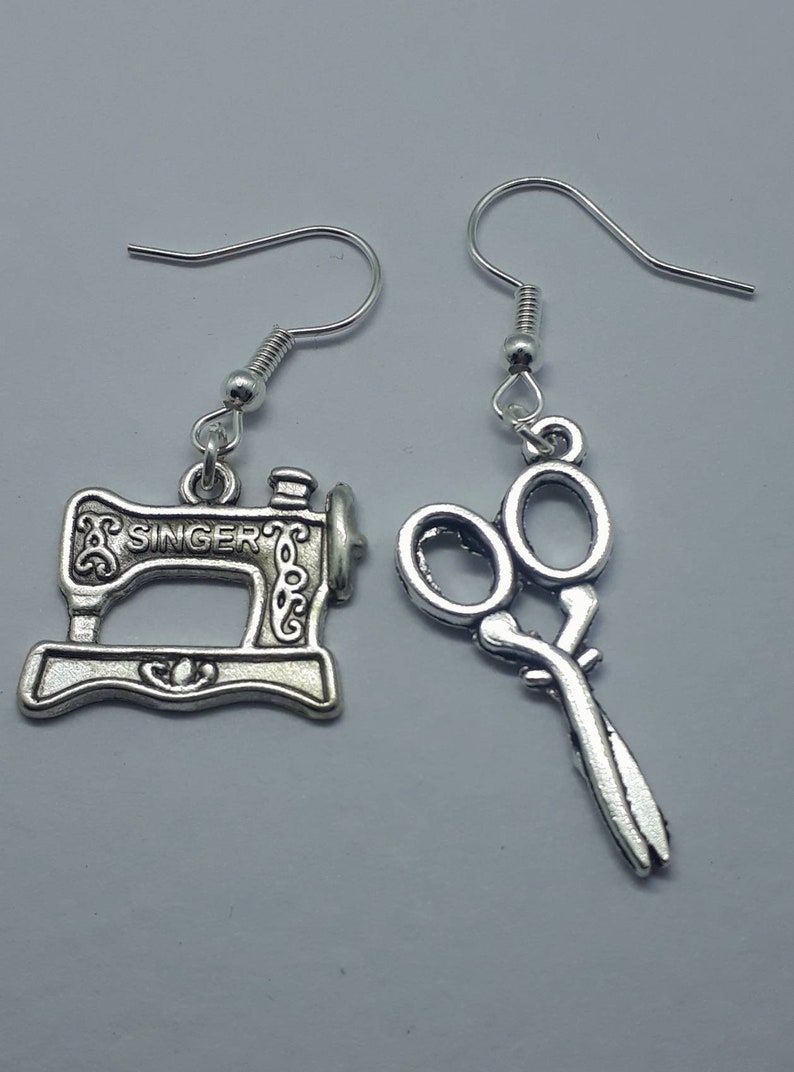 Sewing Earrings Etsy UK