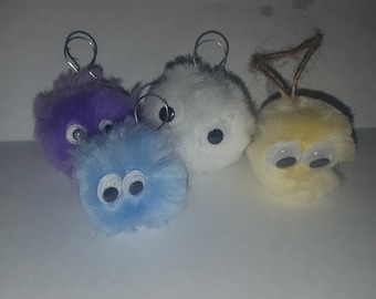 Furry monster key chain