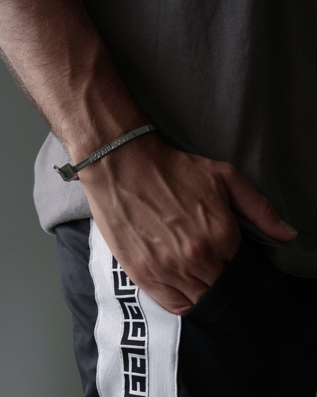 Gold zip shop tie bracelet