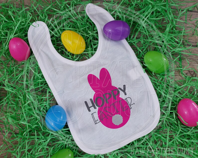 Baby Gift Baby Bodysuit Gift Set Baby Bib Easter Gift Baby Beanie Hoppy Easter Easter Bunny