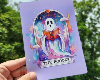 Kindle Clear Case Paper Insert | Holographic Kindle Insert | Bookish Gift | Booktok | The Boooks Ghost Tarot