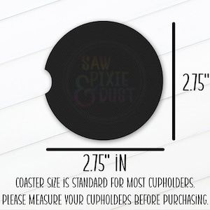 Posavasos de neopreno de goma para coche de 2,75 pulgadas (juego de 2) con estampado de cerezas, diseño de frutas, accesorios para coche, ideas para regalos imagen 3