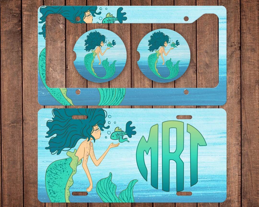 Personalized License Plate License Plate Frame Neoprene Car Coasters