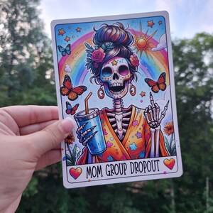 Kindle Clear Case Paper Insert | Holographic Kindle Insert | Bookish Gift | Booktok | Mom Group Drop Out Tarot
