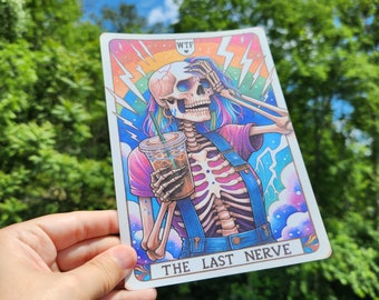 Kindle Clear Case Paper Insert | Holographic Kindle Insert | Bookish Gift | Booktok | The Last Nerve Tarot