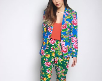 DongBei Flower Statement Suit