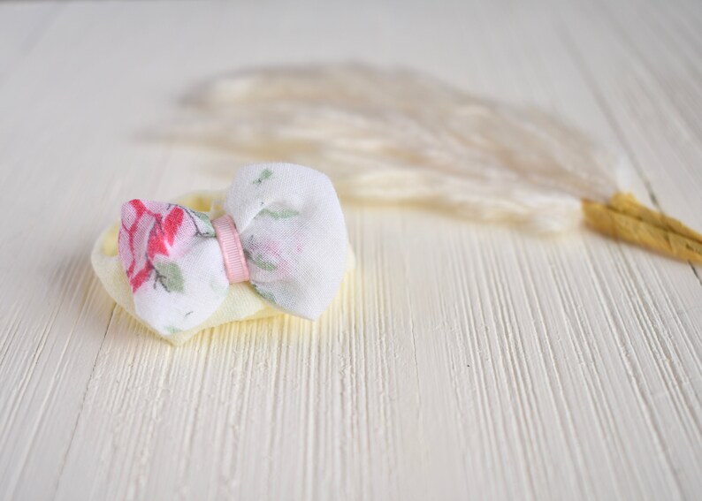 Vintage Handkerchief Bubble Bow with Nylon Headband