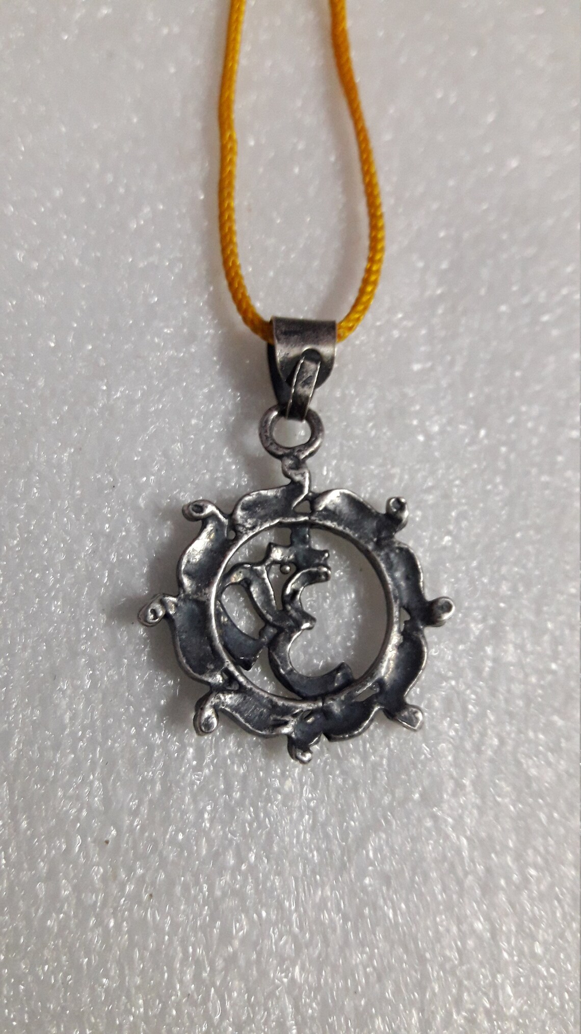 Handmade High Grade Sterling Silver Indian Charm Pendant Hindu Etsy