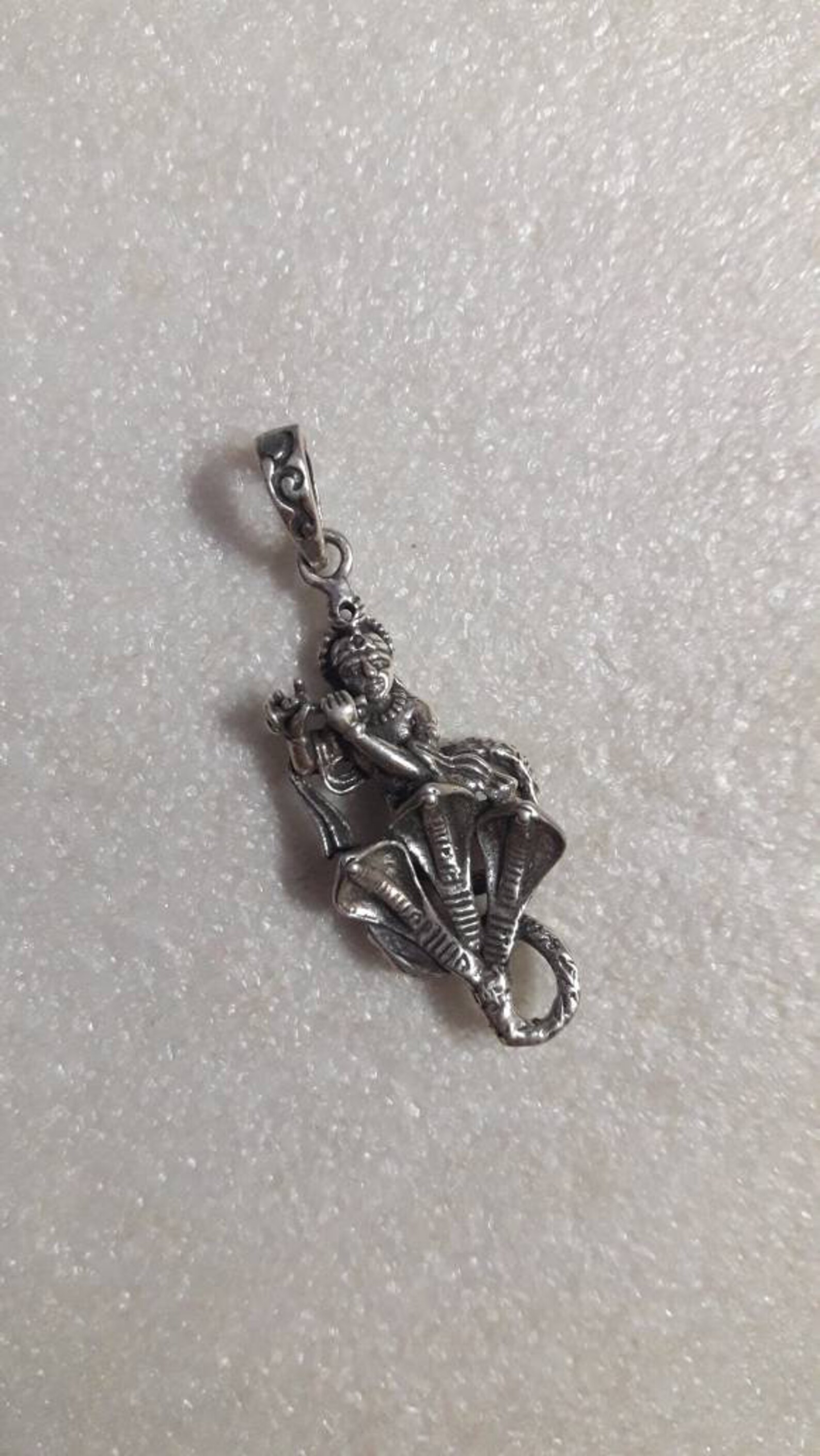 Handmade 92.5 Sterling Silver Krishna Pendant Hindu Lord - Etsy Sweden