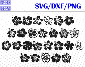 Hibiscus svg,png,dxf/Hibiscus clipart