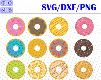 Donut svg,dxf,png/Donut clipart