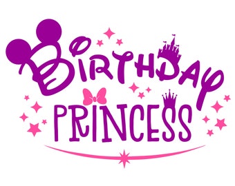 Download Disney Birthday Princess Svg Etsy