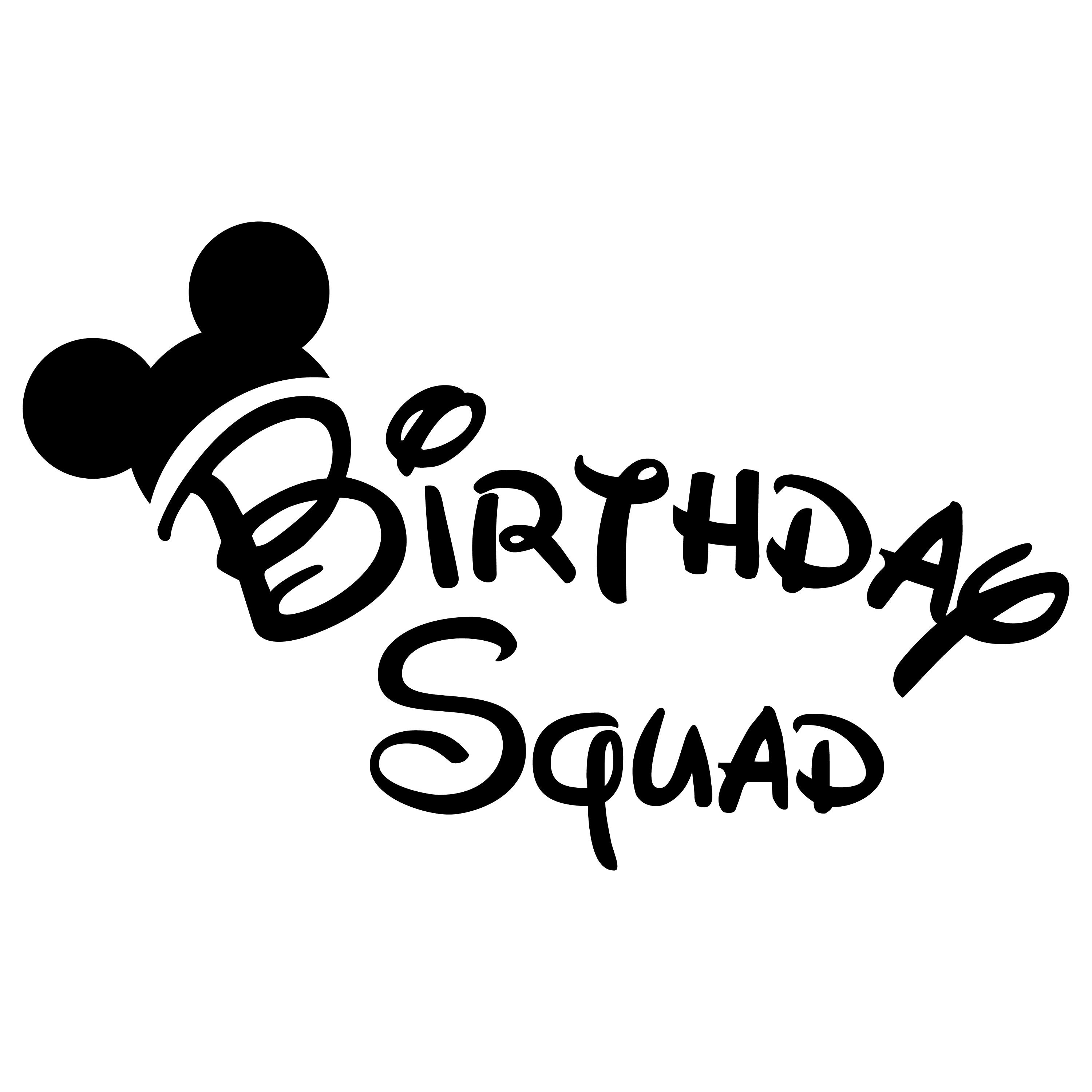 Disney Birthday Squad svg Disney Birthday SVG Disney trip | Etsy