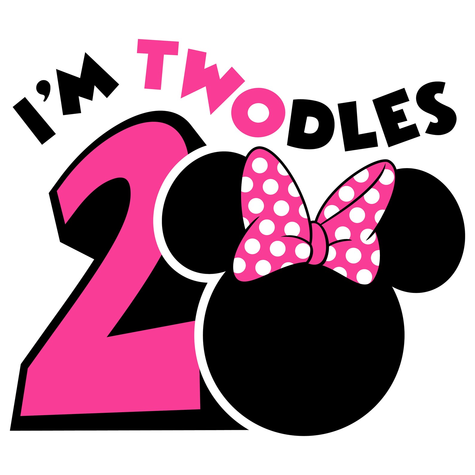 Twodles Minnie Svg Disney Baby Kids Toddler cut files Etsy