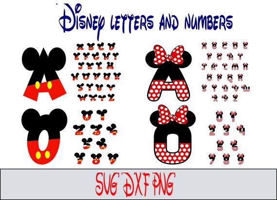Mickey Mouse Numbers With Ears And Mickey Hand Birthday Etsy
