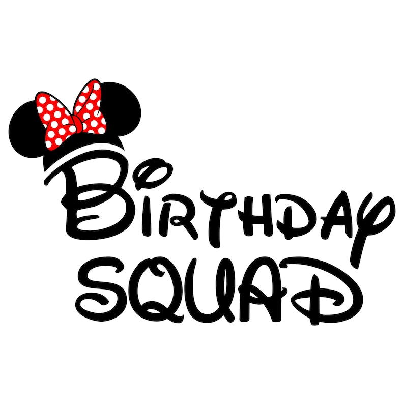 Disney Birthday Squad svg Disney Birthday SVG Disney trip  Etsy