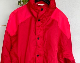 Vintage Red White Stag Windbreaker 
