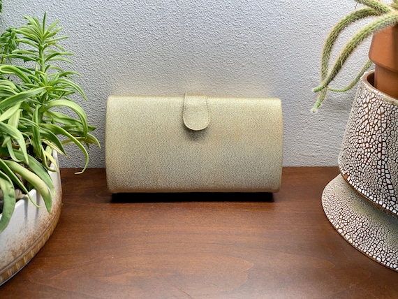 Stunning Vintage Gold Lame Clutch - image 1