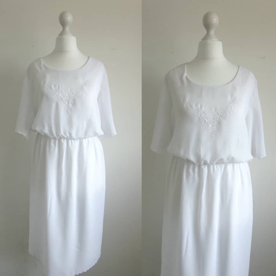 white slip dress uk