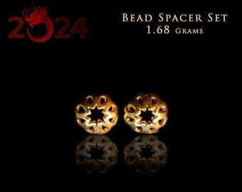 Framing Bead Set 3D 24k Solid Gold Traditional Chinese New Year 2021 Designer Bead