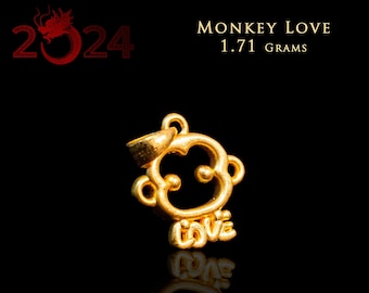 Monkey 3D 24k Solid Gold Traditional Chinese New Year 2021 for Luck and Prosperity