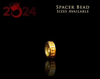 Spacer Bead 3D 24k Massivgold Traditionelles Chinesisches Neujahr 2021 Designerperle