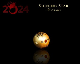 Shining Star 3D 24k Solid Gold Traditional Chinese New Year 2021 for Luck and Prosperity